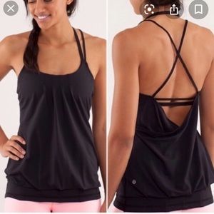 Lululemon Black Strappy Tank Top